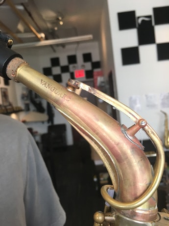 Handcrafted KB alto saxophone neck prototype