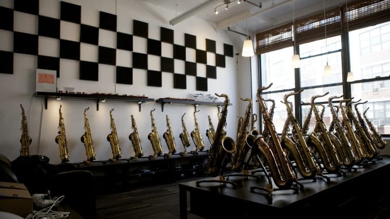 KB SAX - NYC saxophone shop in 2014