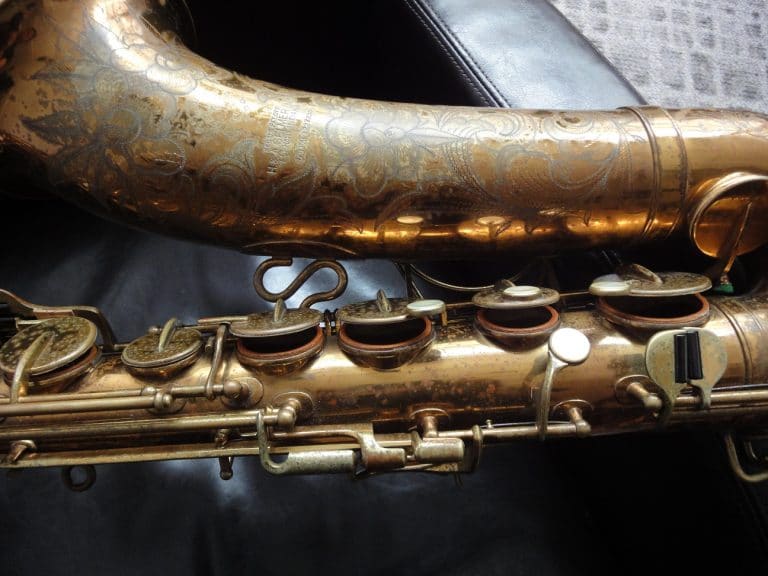 A rare saxophone - a vintage "padless" Selmer tenor saxophone circa 1939